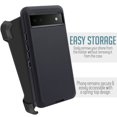 thumbnail image 5 of for Google Pixel 6A 5G (NOT FIT PIXEL 6) Case Heavy Duty Shock Absorption Kickstand Phone Case with Belt Swivel Clip Holster Cover, 5 of 8