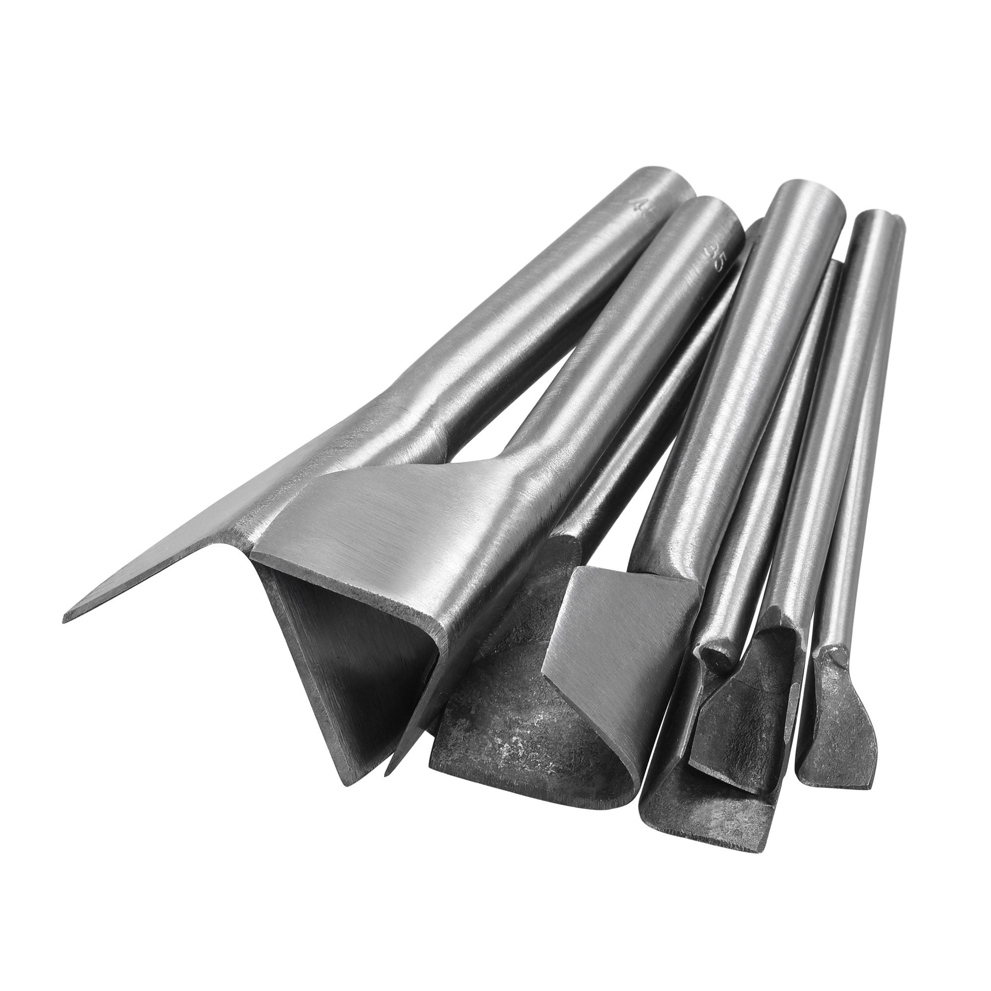 V-Shaped Leather Cutter Punch 15-45mm Strap End Punch Tool Set 7 Pack