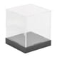 thumbnail image 4 of Vitrina acrílica de mostrador, caja cúbica, soporte de exhibición transparente y versátil para cosméticos y figuras de acción. Base de 20 cm x 10 cm, 4 of 8