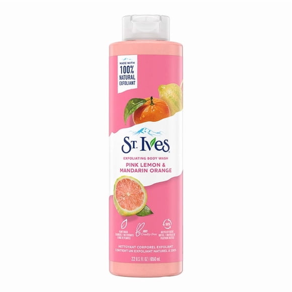Jabón de cuerpo St. Ives limón rosa & mandrina 650 ml