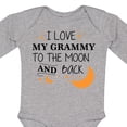 thumbnail image 4 of Inktastic I Love My Grammy to the Moon and Back Boys or Girls Long Sleeve Baby Bodysuit, 4 of 5