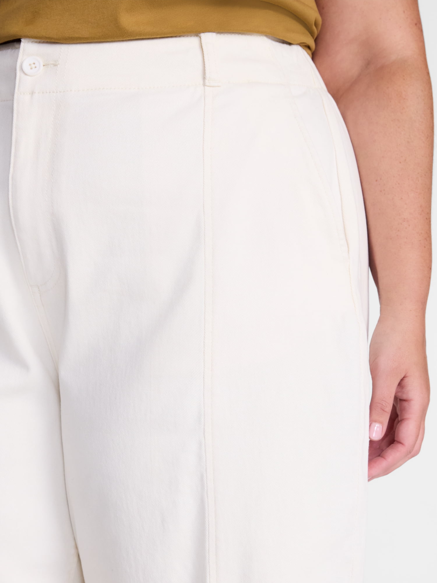 Terra & Sky Women's Plus High Rise Barrel Jeans, 30” Inseam, Sizes 16W-26W