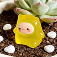 thumbnail image 2 of Fmbmuo Mini Ghost Resin Figurine Glow in Dark Resin 1pc for Desk Car Novelty Halloween (Yellow), 2 of 5