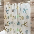 thumbnail image 5 of Printed Starfish Shower Curtain Waterproof Mildew Proof PEVA Bathroom Decor withTheme, 5 of 8