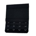 thumbnail image 1 of Extension Strap Bra Extenders Breathable Gadgets Brassiere Buckle 3 Rows 4 Hooks Adjustable Brassiere Accessories Clips Replacement Intimates black, 1 of 7