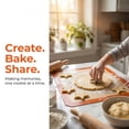 thumbnail image 2 of REGALWOVEN 3 Pcs Silicone Pastry Mat, Non Stick Baking Mat with Measurements, Heat Resistant Dough Rolling Baking Sheet Thick Orange 16.5x11.6in, 2 of 5
