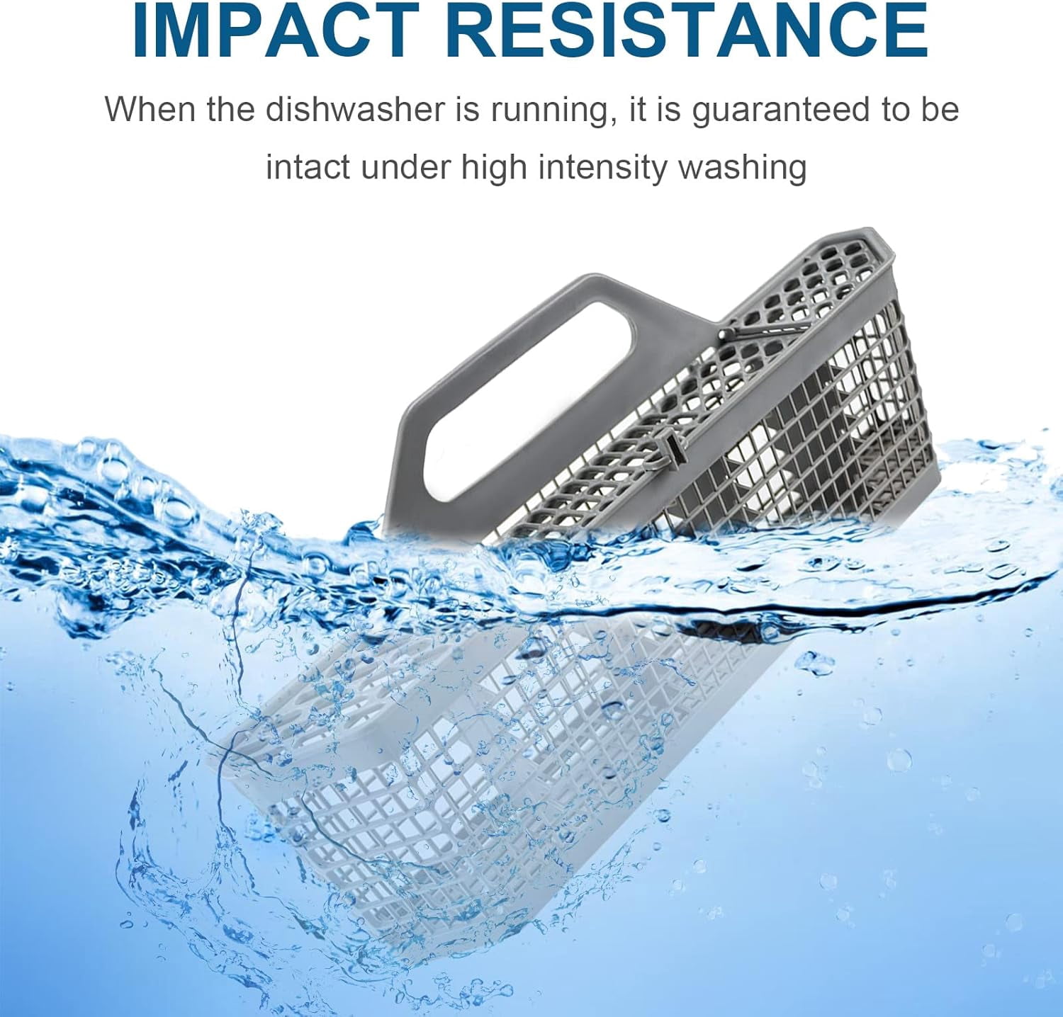 WD28X10128 Dishwasher Silverware Basket Gray By DanYee Replacement (19.7"x3.8"x8.4") for G -E Dishwasher, Replace WD28X10127, WD28X10131, WD28X10132