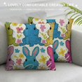 thumbnail image 3 of Easter Pillow Covers Easter Colorful Bunny Decor for Throw Pillows Covers Spring Farmhouse Pillow Covers Decor Couch Living Room, 3 of 5