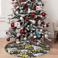 thumbnail image 5 of Yiaed White Retro Off-Road Vehicle Print Christmas Tree Skirt , Tree SkirtsTree Mat for Christmas Winter Holiday Indoor Decorations-36", 5 of 7