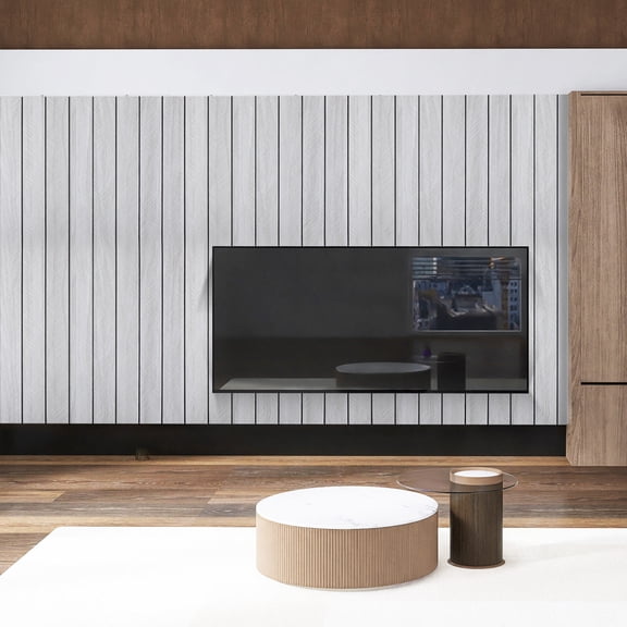 OUNONA Self Adhesive Faux Wood Grain Wall Panels Peel and Stick for Home Office Decor