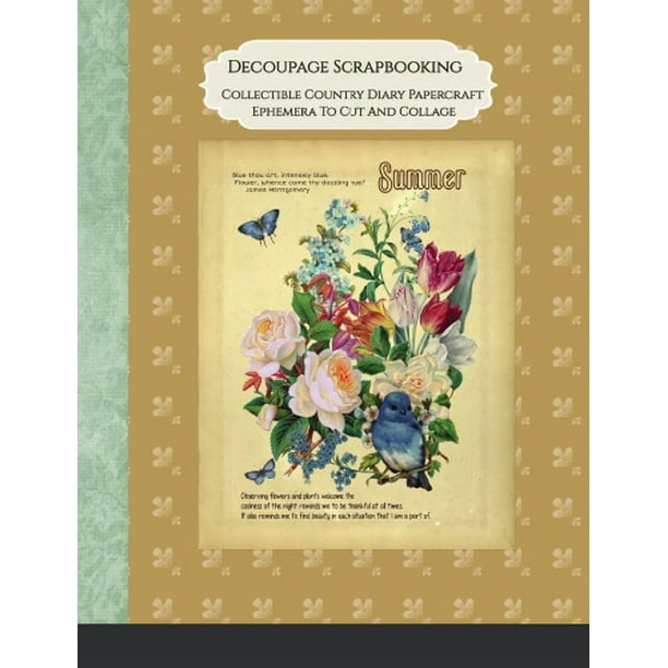 Decoupage Scrapbooking Collectible Country Diary Papercraft Ephemera To