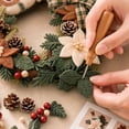 thumbnail image 7 of DIY Christmas Wreath Assembly Kit,3D Fabric Poke Wreath Craft Set for Adults,Beginners,Handmade Holiday Door Wall Decor,12.6 Inch(Reindeer), 7 of 7