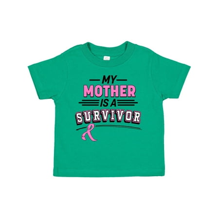 

Inktastic My Mother is a Survivor Breast Cancer Awareness Gift Toddler Boy or Toddler Girl T-Shirt