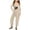 Khaki, variant on Girls Summer Print V Neck Sleeveless Romper Loose Fit Casual Jumpsuit with Pockets for and Juniors Lightweight and Comfortable Pants Romper 7-8 Years