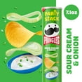 thumbnail image 3 of Pringles Sour Cream and Onion Potato Crisps Chips, Lunch Snacks, 7.1 oz Canister, 3 of 8