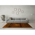 thumbnail image 3 of Ahgly Company Machine Washable Indoor Rectangle Persian Yellow Traditional Area Rugs, 5' x 8', 3 of 4