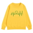 thumbnail image 4 of Otqutp St Patricks Day Sweatshirt for Girls Casual Crew Neck Shamrock Pullover Tops Irish Clove𝐫 Shirts Kids Saint Patrick Outfits, 4 of 8