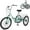 Cyan, variant on MOPHOTO Folding Adult Tricycle 7-Speed, 20" Three Wheel Cruiser Bike with Basket, Foldable Tricycle for Women, Men, Seniors,Fold up Adult tricycle