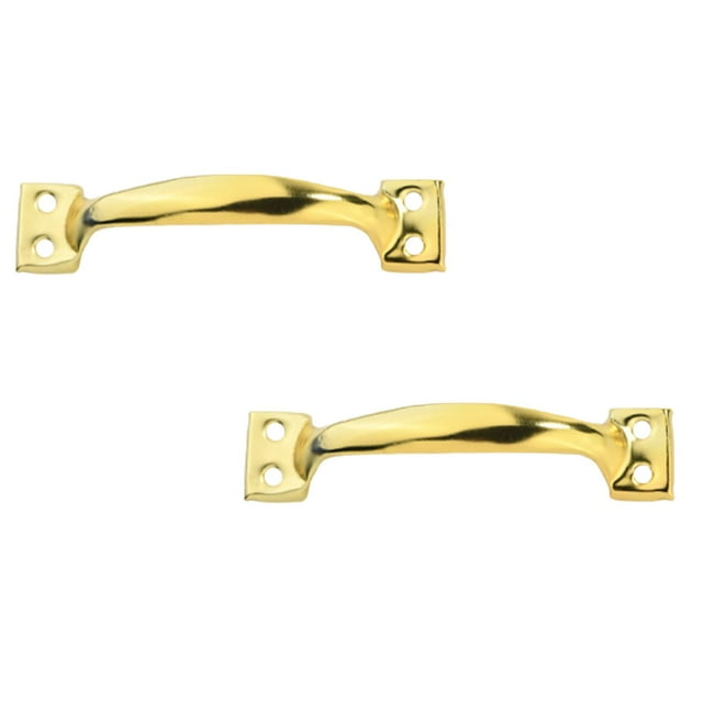 Leojiow 2Pcs Antique Bow Style Door Pull Handle Heavy Barn Door Handle 5 In Fence Gate Handle Coating Easy To Install Metal Sliding Door Pulls For Garage Pantry (4 Styles) 11.9X2.6X2.7Cm