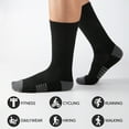 thumbnail image 2 of FLYRUN 15 Pairs Lightweight Crew Socks for Men, Breathable, Thin, 2 of 5