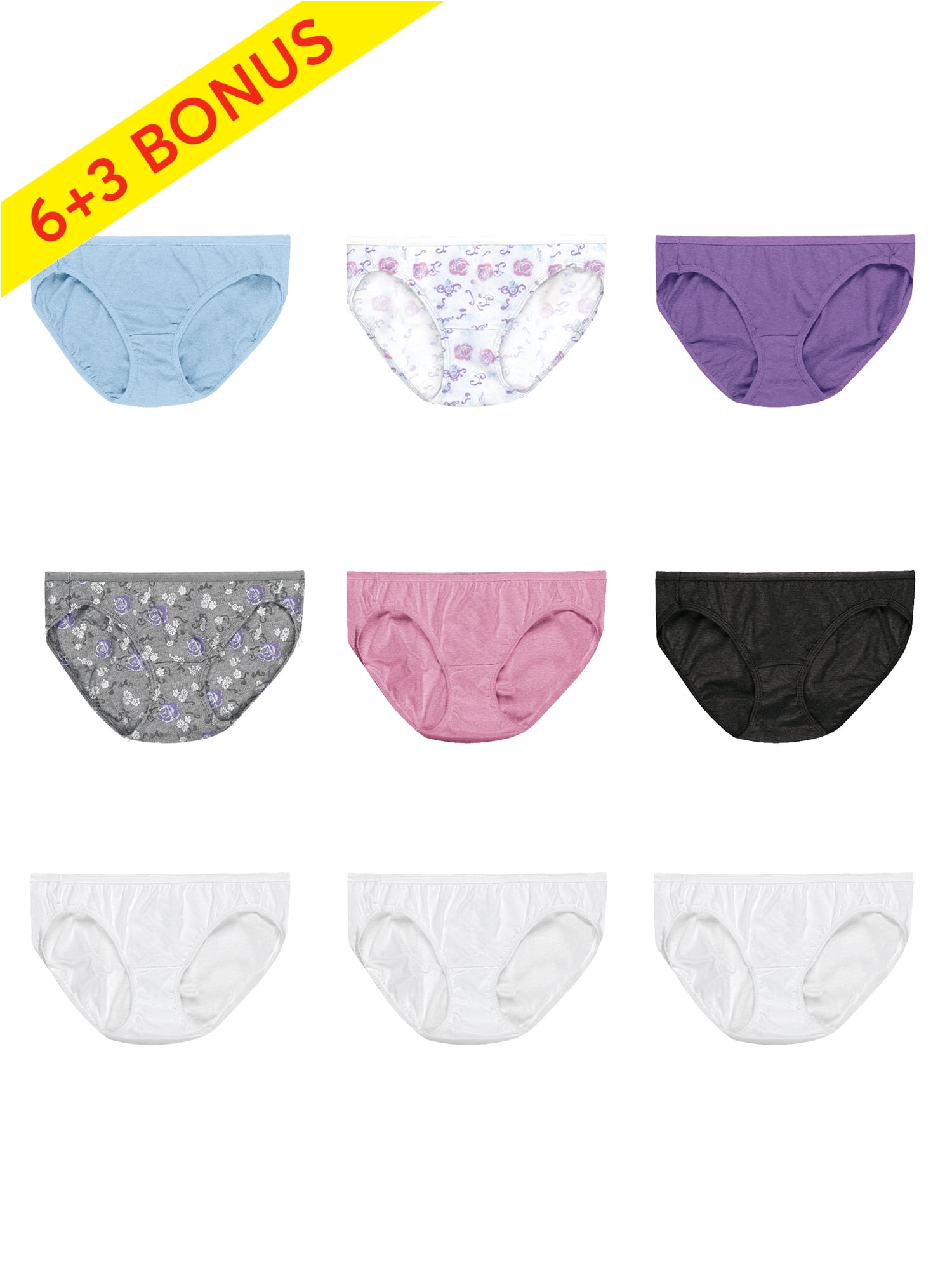 Hanes Hanes Women's Super Value Bonus Cool Comfort Cotton Bikini