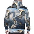 thumbnail image 7 of Wukai Mountain White Dragon Print Men Hoodies Fleece Sweatshirts Long Sleeve Sweaters Pullover Fall Outfits Winter Clothes-X-Large, 7 of 7