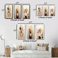 thumbnail image 4 of Designart "Stylish Sensuality Playful Art Nouveau Portrait II" Woman Avant-Garde Wall Art Set Of 3 - Glam Pink Gallery Set For Office Decor, 4 of 6