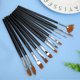 thumbnail image 4 of 12PCS Black Rod Nylon Watercolor Acrylic Painting Set Watercolor Brush for Art Supplies, 4 of 4