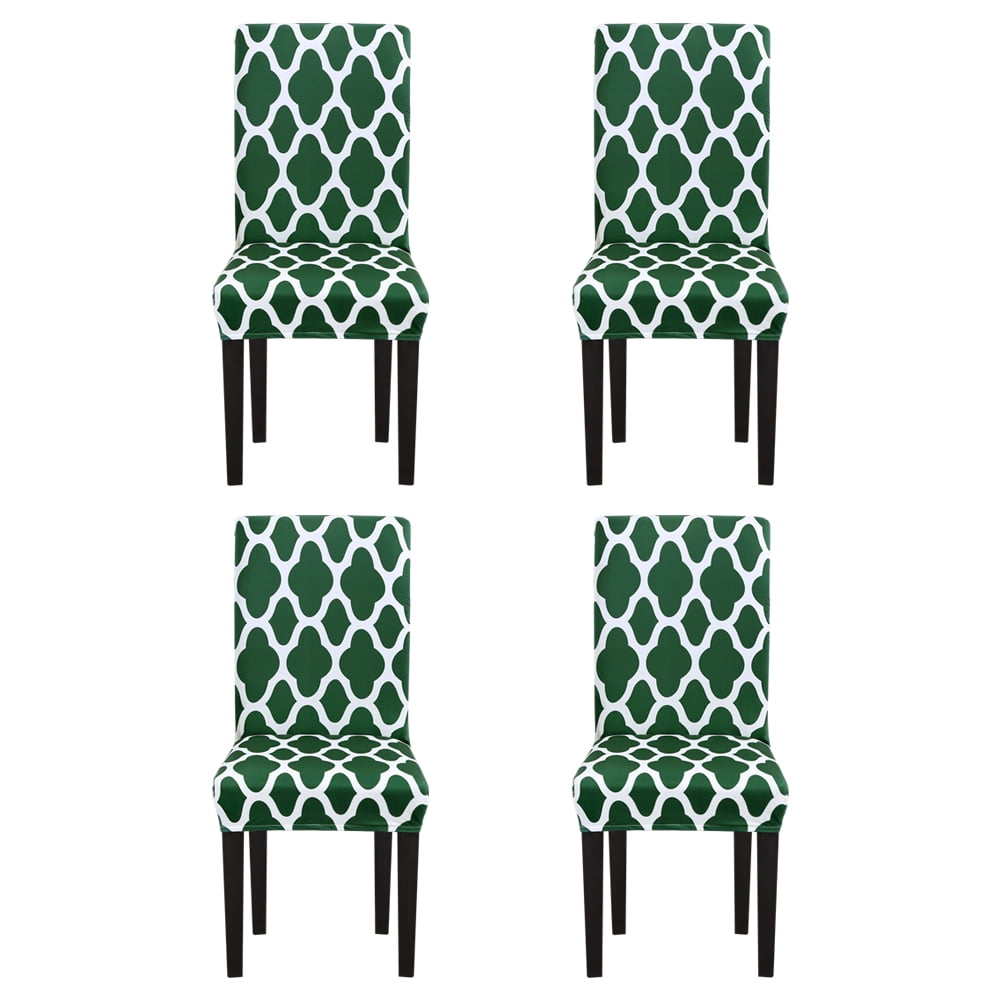 1/4/6 Pieces Polyester Stretch Dining Room Chair Covers Washable Seat