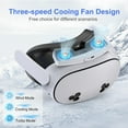 thumbnail image 2 of Cooling Fan Mask for Meta/Oculus Quest 3 Accessories, Circulates Ventilation to Eliminate Glass Fogging (Breathable Ice Silk Cotton) 3-in-1 Face Pad with Booster Pad, 2 of 7