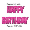 thumbnail image 3 of VictoryStore Pink Sparkle EZ Happy Birthday Display, Pink Glitter Easy Setup Birthday Decorations, 19874, 3 of 8