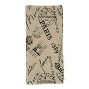 Saro Lifestyle 1889.N20S 20 in. Paris Printed Napkin, Natural - Set of 4