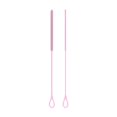 thumbnail image 3 of 2 piezas cepillos de limpiador de paja de silicona larga liviana recipiente de cuello estrecho cepillos de botella de silicona reutilizables para taza Rosa, 3 of 8
