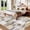 Khaki Gray, variant on Amkui Washable Rug Area Rugs for Living Room Modern Geometric Bedroom Rug Soft Non-Skid Indoor Large Throw Rugs Stain Resistant Carpet for Dining Room