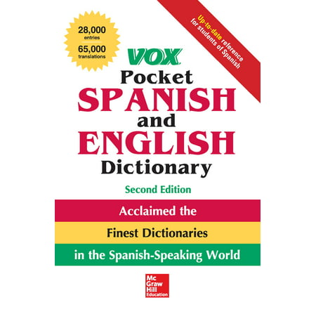 Vox Pocket Spanish and English Dictionary, 2nd (The Best English To English Dictionary)