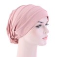 thumbnail image 3 of kurtrusly Nuit Bonnet Coton Tête Couverture Perte de Cheveux Doux Extensible Bonnet Rose, 3 of 9