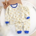 thumbnail image 2 of TOWED22 Baby Toddler Kids Viscose from Bamboo Pajamas Set Soft Pjs 2pcs Fall Winter Sleepwear 6-12 Months 12-24 Months 2t 3t 4t 5t 6t 7t 8t 9t Children,Blue,1-2 Y, 2 of 4