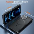 thumbnail image 6 of Magnetic for iPhone 12 Pro Max Case, [Compatible with MagSafe][10 FT Military Grade Drop Protection] [Dual Layer Structure Protection] Heavy Duty Full-Body Shockproof Phone Case, Black, 6 of 7