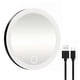 thumbnail image 1 of 10X-30X Magnifying Mirror with 3-Color LED, Suction Cup, Dimmable, USB Rechargeable, Portable Travel Makeup Mirror, 1 of 5