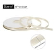 thumbnail image 2 of Uxcell Satin Ribbon Grosgrain Solid Silk Wedding Bouquet Ribbon for Valentine's Day Gift Wrapping Cake Box Bows Linen White-1/4" x 25 Yard, 2 of 7