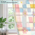thumbnail image 4 of Yayeee Window Curtains Light Filtering 63"x42" Grommet Panel Pair Home Living Room Decor, Pink Floral, 4 of 7