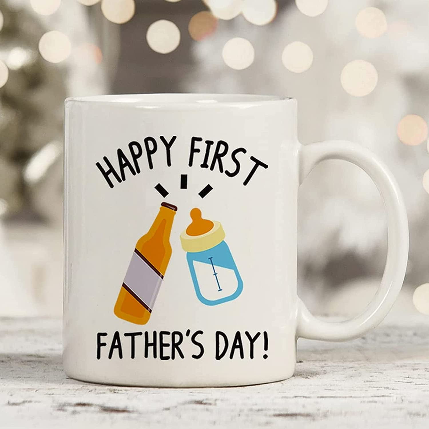 Coffee Cups Ceramic Bulk Father's Day Creative Gift Creative Gifts Clear  Bear Ceramic White Cup ,Father's Day Gifts Large Glass Mug