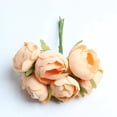 thumbnail image 3 of 6 Piezas Artificial para Decoracion Cumpleaños Accesorio de Bricolaje champán BLESIY Flores de seda artificial de rosas, 3 of 8