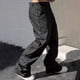 thumbnail image 5 of Pantalones largos para hombre, de moda, de color sólido, informales, holgados, de pierna recta, versátiles, de poliéster., 5 of 9