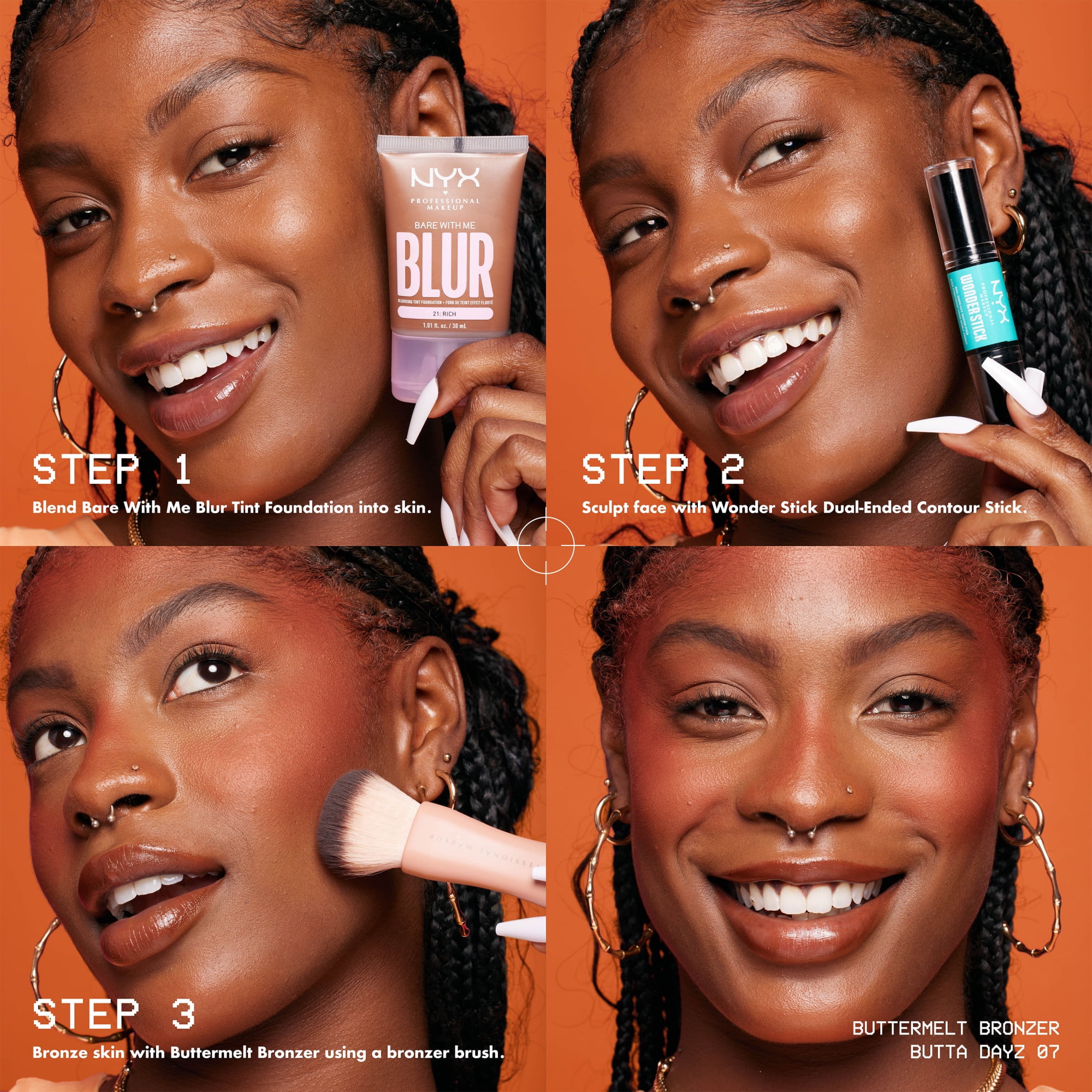 Buttermelt Powder Bronzer NYX Professional Makeup, 12hr wear, NYX PRO. MAKEUP NYX BUTTRMLT BRONZR