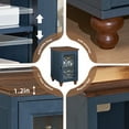 thumbnail image 6 of Narrow End Table for Bedroom with Charging Station, Farmhouse Side Tables for Small Space with Drawer, Blue, 6 of 9
