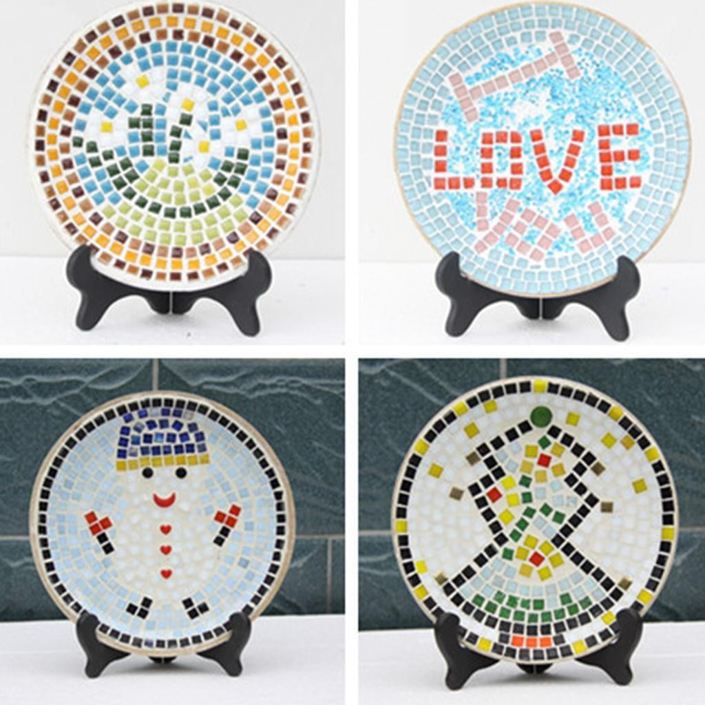S SERENABLE 3x 300 Pieces Assorted colorful glass Mosaic Tiles For crafts 12mm