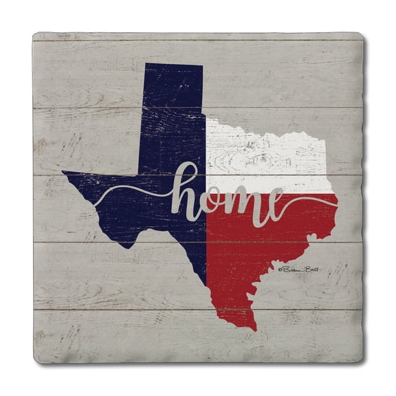 Thirstystone Texas Flag Home 4-Pack Tumbled Tile Coasters