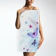 thumbnail image 5 of Pfrewn Toallas De Mano De Mariposas 3D, 16.0 X 30.0 In, Primavera, Verano, Floral, Lila, Flores Abstractas, Toalla De Baño, Pequeña Toalla De Baño, Plato De Cocina, Toallas De Invitados, Decoraciones, 5 of 5