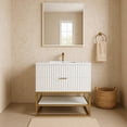 thumbnail image 2 of Meridian Furniture Monad White Bathroom Vanity, 2 of 16